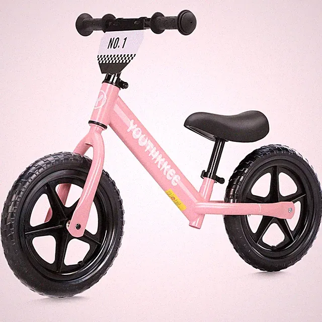 12 Inch Balance Bike for 1-3 Year Olds, No-Pedal Bike with Tool-Free Adjustab...