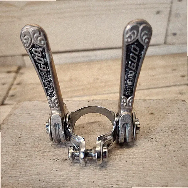 1970s SHIMANO 600 Ex Arabesque Down Tube Shifters Clamp-On 28.6