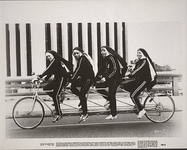 Americathon ’79 NUNS RIDING A TANDEM BICYCLE VERY RARE