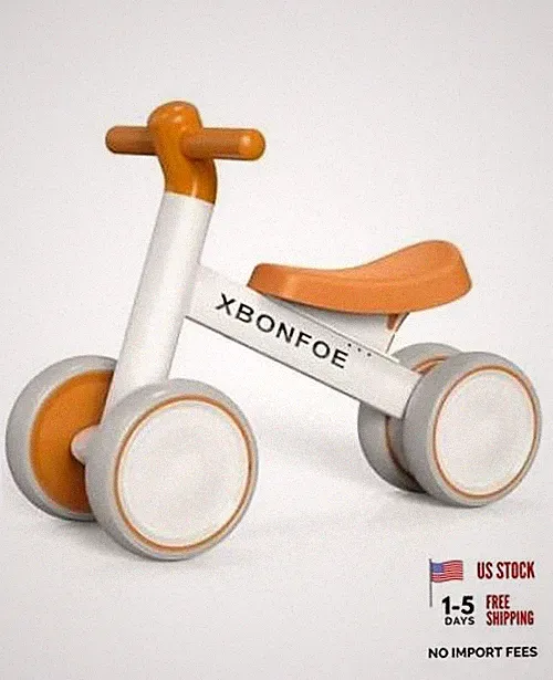 Baby Balance Bike for 1 Year Old Boys Girls, 10-24 Month Toddler Balance Brown