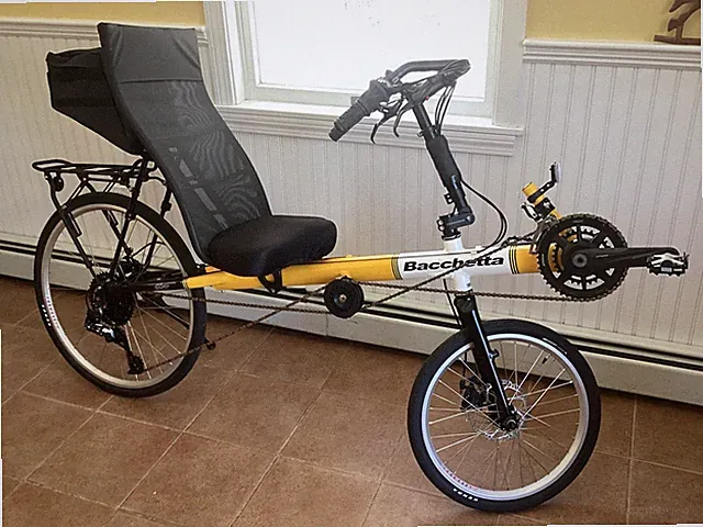 Bacchetta Giro A20 Yellow Aluminum Frame Recumbent Bike Mint Condition !