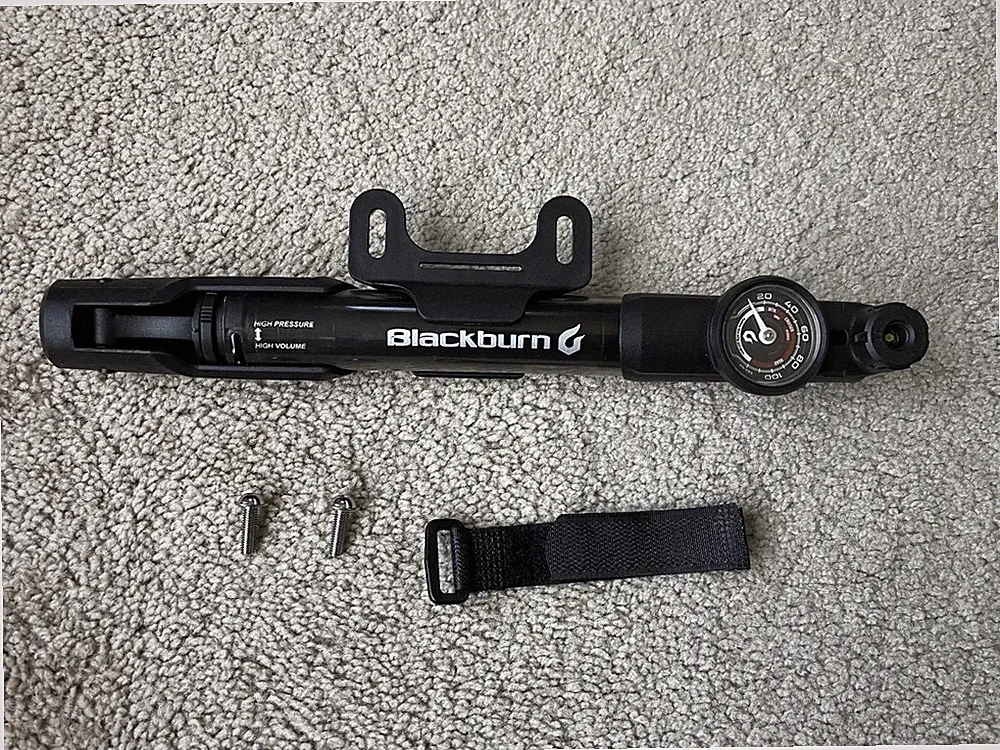 Blackburn Bicycle Tire Air Pump Compact, Portable Presta Schrader w-mount