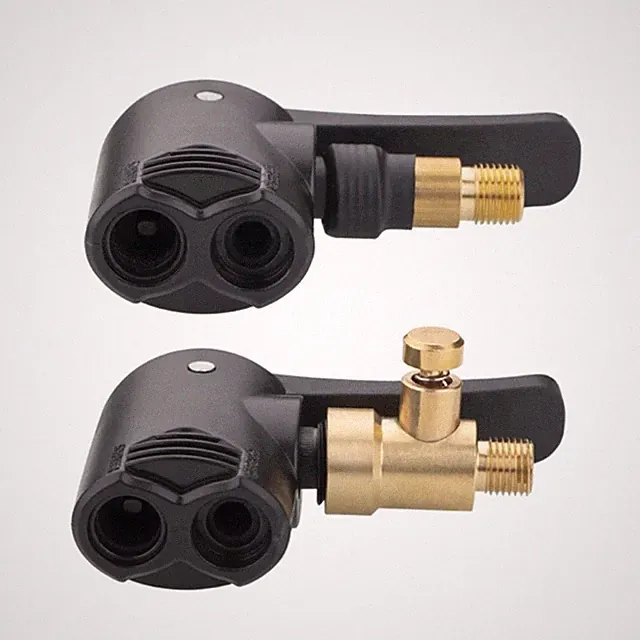 Double Head Air Chuck for Bike Tire Inflator Quick Connection Easy Air Release