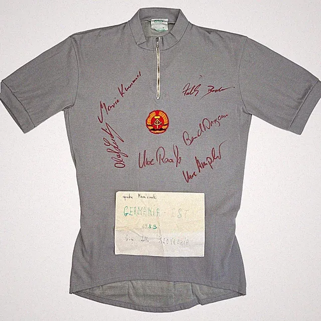 East German National Cycling Team Signed Jersey – 1983 Tour of Slovakia