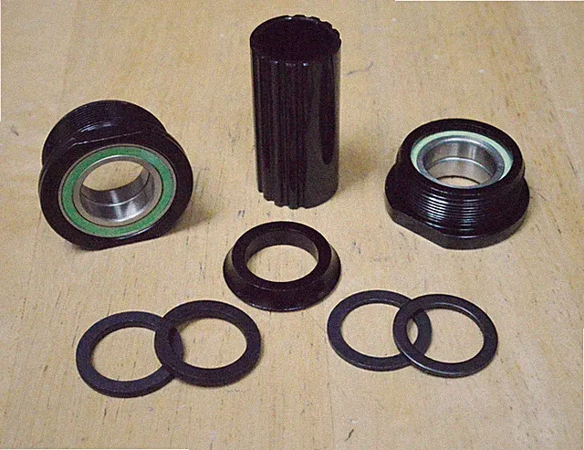 European Bottom Bracket 19mm Sealed Bearings Black Euro BB