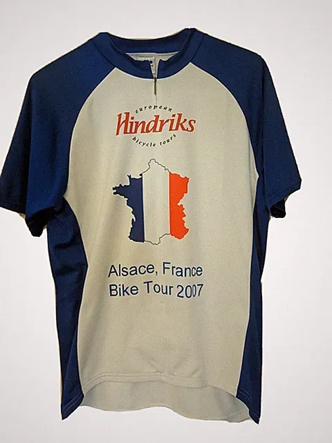 European Hindriks Bike Tours Alsace France 2007 Bike Tour Jersey Size Large
