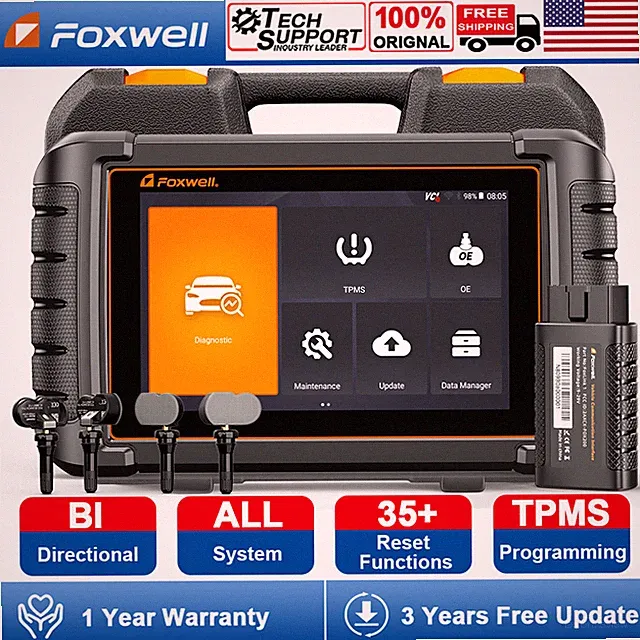 Foxwell NT809TS Bidirectional Car OBD2 Scanner TPMS Programming Diagnostic Tool