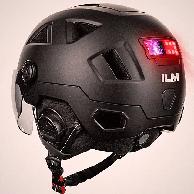 Ilm Bluetooth Smart Bike Helmet Brake Warning Led Light Control Nta8776 Ce Cpsc
