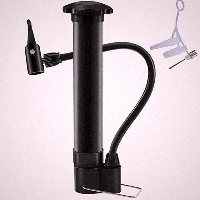 Lightweight Portable Bike Pump: Manual Inflator for Mtb Road Bike Tires & Balloo