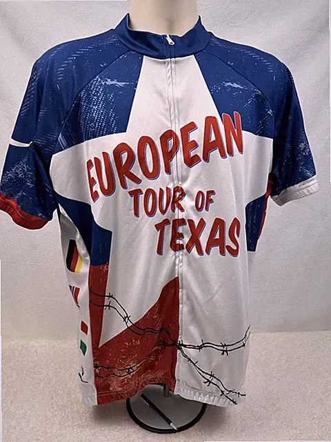 Peak 1 Sports Cycling Jersey Men's 2XL European Tour of Texas Free Shipping