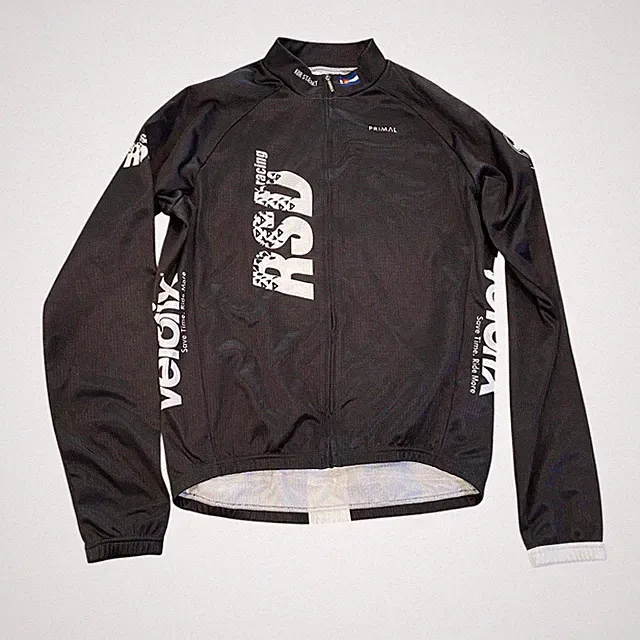Primal + RSD Racing European Sponser Cycling Jacket Small Black and White