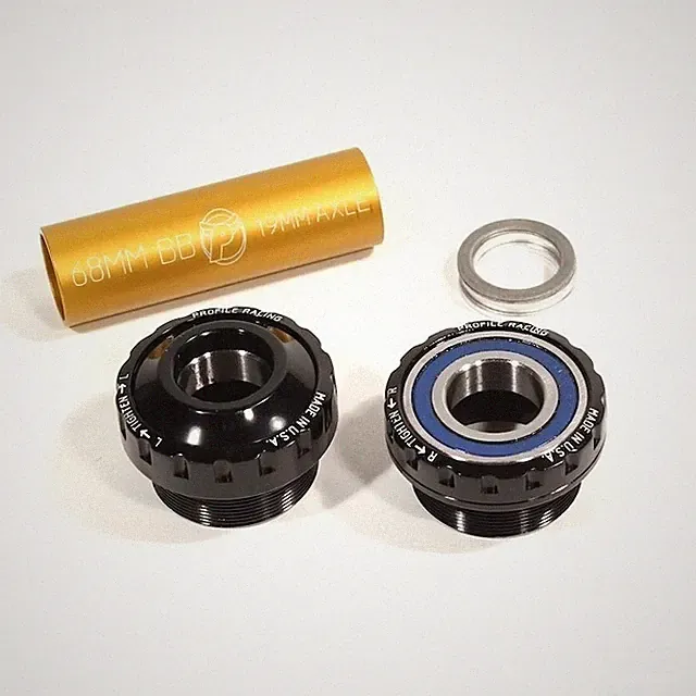 Profile BMX Euro Threaded Outboard Bottom Bracket 19mm Wheelie BikeLife Black