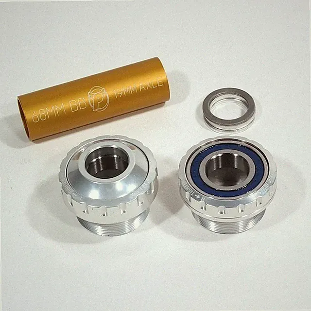 Profile BMX Euro Threaded Outboard Bottom Bracket 19mm Wheelie BikeLife Silver