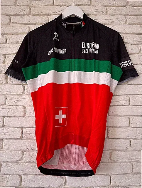 Switzerland National Team European Cycling Tour Shirt Jersey Deeps Men's Size L