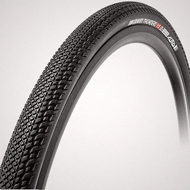 Thundero 700 x 40 Tubeless Gravel Bike Tyre Black - Tufo European Made 700c