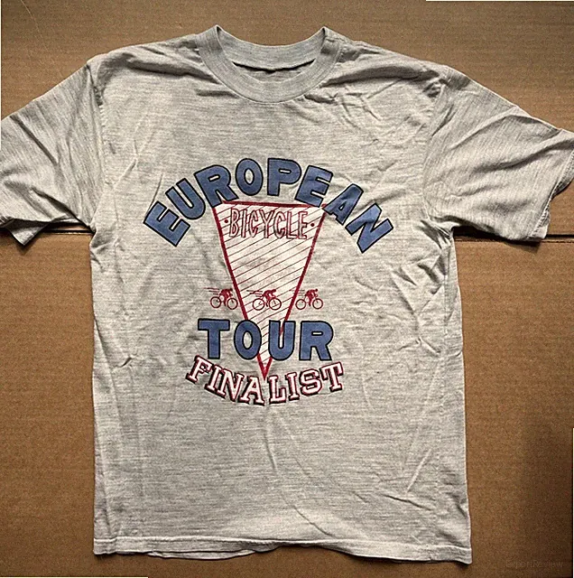 Vintage European Tour Shirt Cycling Tour De France Size 40 Men’s Med/Large