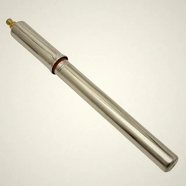 VINTAGE SILVER BIKE PUMP PRESTA SCHRADER TRADITIONNAL HAND FRAME ROAD CLASSIC